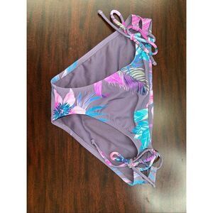 Altar’d State Purple Floral Swim Bikini Bottom Size Small